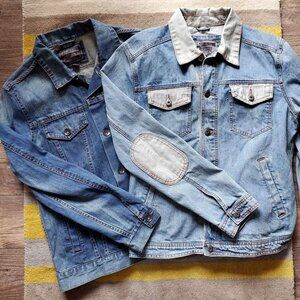 2x Forever 21 Denim Trucker Jackets - Sz L